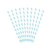 Picture of PAPER STRAWS STRIPED SKY BLUE 19.5CM - 10 PACK